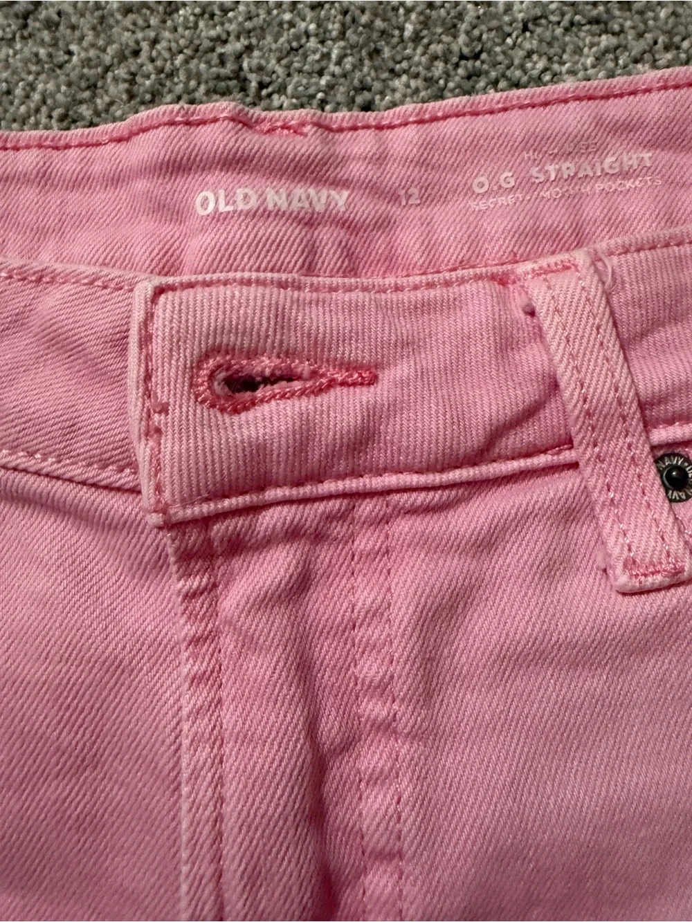 Old Navy pink denim shorts